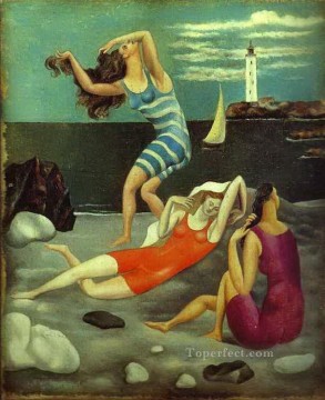 パブロ・ピカソ Painting - 「The Bathers」1918年キュビスト パブロ・ピカソ